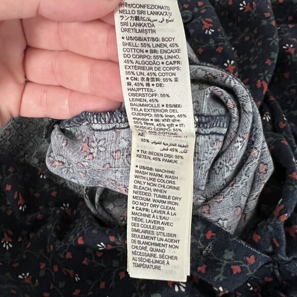 Goodthreads Washed Linen Blend Romper - Picture 7 of 16